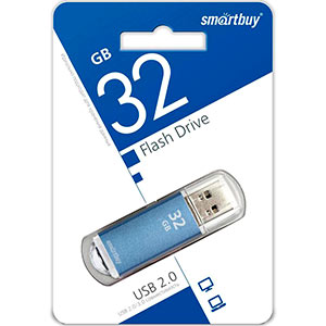 Накопитель Flash Smartbuy 32Gb V-Cut Blue (SB32GBVC-B)