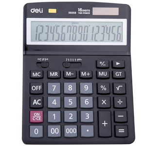 Калькулятор Deli E39259 black 16-разр.