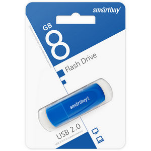 Накопитель Flash Smartbuy 8Gb Scout Blue (SB008GB2SCB)