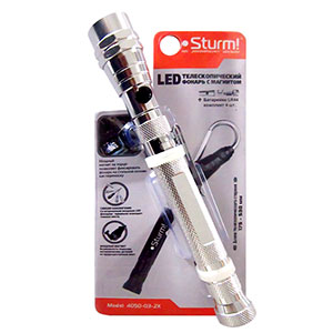 Фонарь Sturm 4050-03-2X LED, 2 магнита, телескопическая ручка