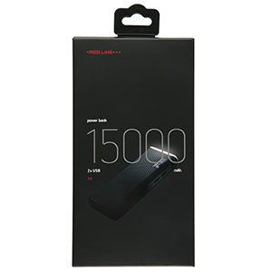 Резервный аккумулятор Red Line UK-108 15000 mAh (2A + 2A) черный