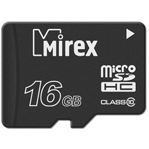 Карта памяти micro-SD Mirex 16GB class 10