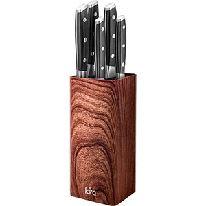 Подставка для ножей Lara LR05-102 универсальная, квадратная, wood
