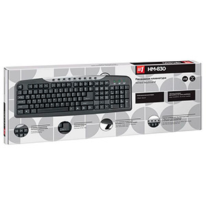 Клавиатура Defender HM-830 RU (черн.), USB, 45830