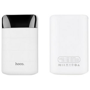 Резервный аккумулятор Hoco B29 White 10000 mAh 2 USB (2A + 2A)