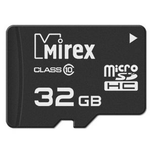Карта памяти micro-SD Mirex 32GB class 10