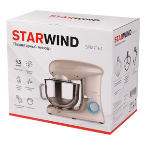 Миксер Starwind SPM7161 крем. планетарный