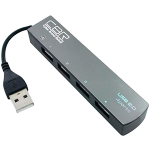 Разветвитель USB CBR CH-123, 4 порта, USB 2.0