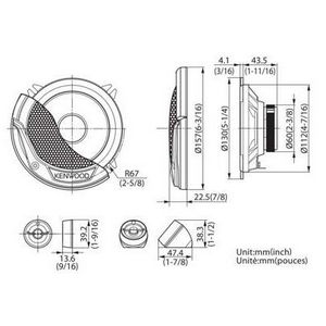 Автоакустика Kenwood KFC-E130P (компон.)