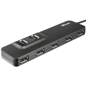 Разветвитель USB Trust OILA 20576, 7 портов, USB 2.0