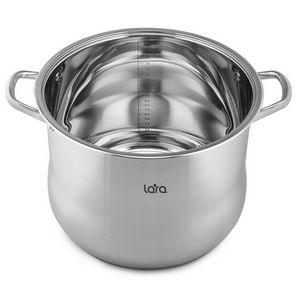 Кастрюля Lara LR02-46 (19.2 л; 32х25 см) крышка сталь