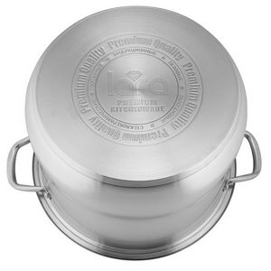 Кастрюля Lara LR02-46 (19.2 л; 32х25 см) крышка сталь