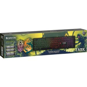 Набор Defender клавиатура+мышь+коврик Tark C-779 USB (52779) игровой