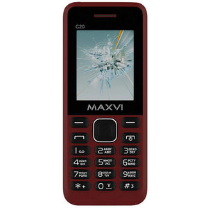 Телефон сотовый Maxvi C20 Wine red