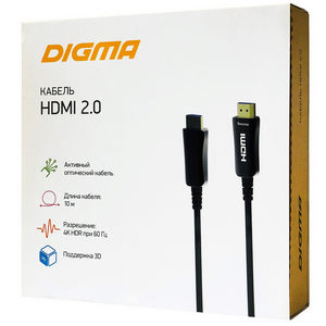 Шнур HDMI Digma ver. 2.0  AOC 1196927 (10 м)