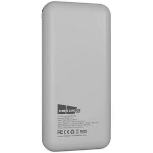 Резервный аккумулятор More choice PB32S-20 20000 mAh 2USB (3A) + Type-C (3A) White