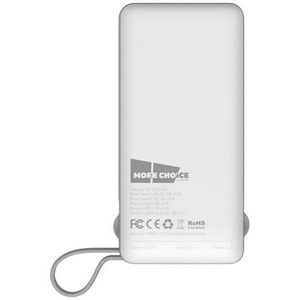 Резервный аккумулятор More choice PB42S-20 20000 mAh USB (2.1A) + Type-C (2.1A) White