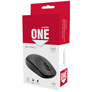 Мышь Smartbuy ONE 300AG-K black USB (беспроводная)