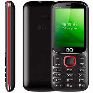 Телефон сотовый BQ 2440 Step L+ Black red