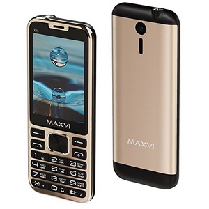 Телефон сотовый Maxvi X10 Metallic gold