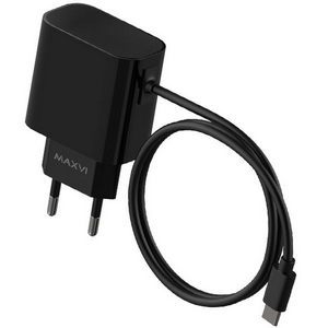 Заряд. устр. сетевое Maxvi CHL-240M, встр. / каб. micro-USB, 2.4A черный