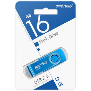 Накопитель Flash Smartbuy 16Gb Twist Blue (SB016GB2TWB)