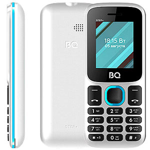 Телефон сотовый BQ 1848 Step+ White Blue