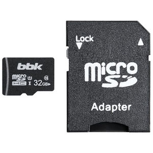 Карта памяти micro-SD BBK 032GHCU1C10A (32GSDHCU1C10A) 32GB class 10 + адаптер