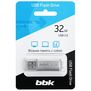 Накопитель Flash BBK 32GB ROCKET silver