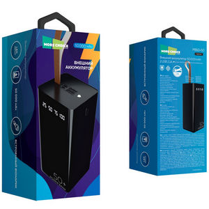 Резервный аккумулятор More choice PB60-50 50000 mAh 2USB (2.1A) Black