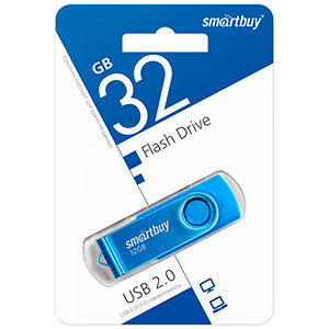 Накопитель Flash Smartbuy 32Gb Twist Blue (SB032GB2TWB)