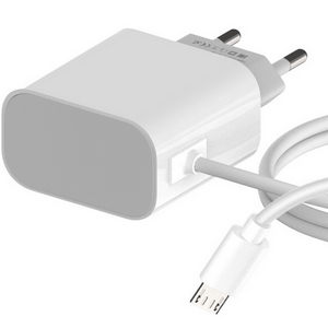 Заряд. устр. сетевое Maxvi CHL-240M, встр. / каб. micro-USB, 2.4A white