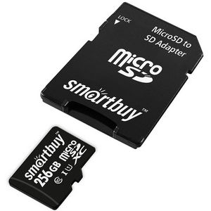 Карта памяти micro-SD Smartbuy 256GB class 10 + адаптер