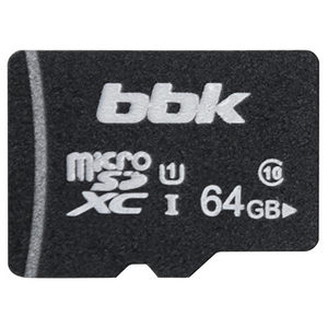 Карта памяти micro-SD BBK 064GXCU1C10 (064GSDHCU1C10) 64GB class 10