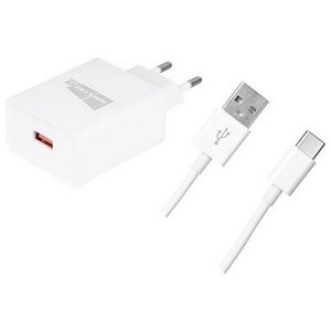 Заряд. устр. сетевое More choice NC52QCa, 2USB + кабель Type-C, 3.0A, QC3.0 white