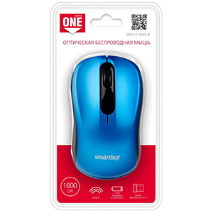 Мышь Smartbuy ONE 378AG-B blue USB (беспроводная)