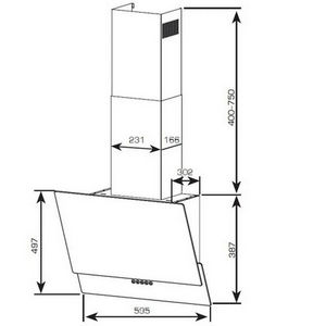 Вытяжка Centek CT-1828-60 black