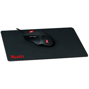 Набор Smartbuy мышь+коврик RUSH SBM-730G-K black, игровая, 3200dpi, 6 кнопок, USB