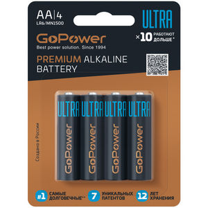 Батарейка GoPower LR6 ULTRA