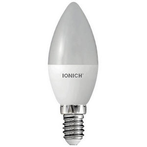 Лампа светодиодная IONICH LED C37 10Вт 4000K E14 (1551)