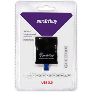 Картридер Smartbuy SBR-700-K USB 3.0 черный