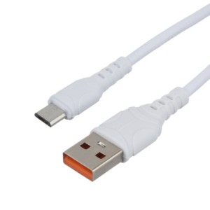 Шнур USB А-микро USB (1 м) шт.-шт. GoPower GP06M 2,4A бел.