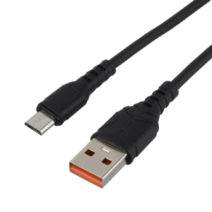 Шнур USB А-микро USB (1 м) шт.-шт. GoPower GP06M 2,4A чер.