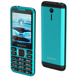 Телефон сотовый Maxvi X10i Aqua blue