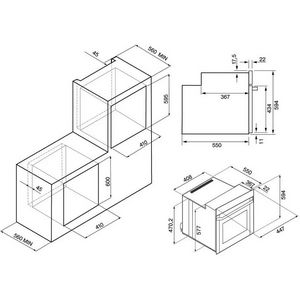 Электрический духовой шкаф Krona Linde 45 WH (45 см)