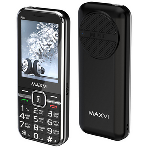 Телефон сотовый Maxvi P18i Black