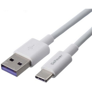 Шнур USB А-Type-C (1 м) шт.-шт. GoPower GP12T-5,4 5,4A бел.