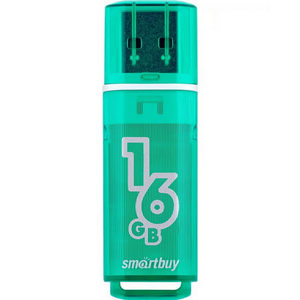 Накопитель Flash Smartbuy 16Gb Glossy series Green (SB16GBGS-G)