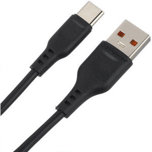 Шнур USB А-Type-C (1 м) шт.-шт. GoPower GP01T 2,4A чер.