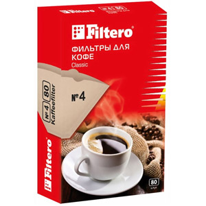Фильтр для кофеварки Filtero 4 / 80 (коричневый)